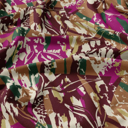 Printed Viscose MASSIO Caramel / Dahlia